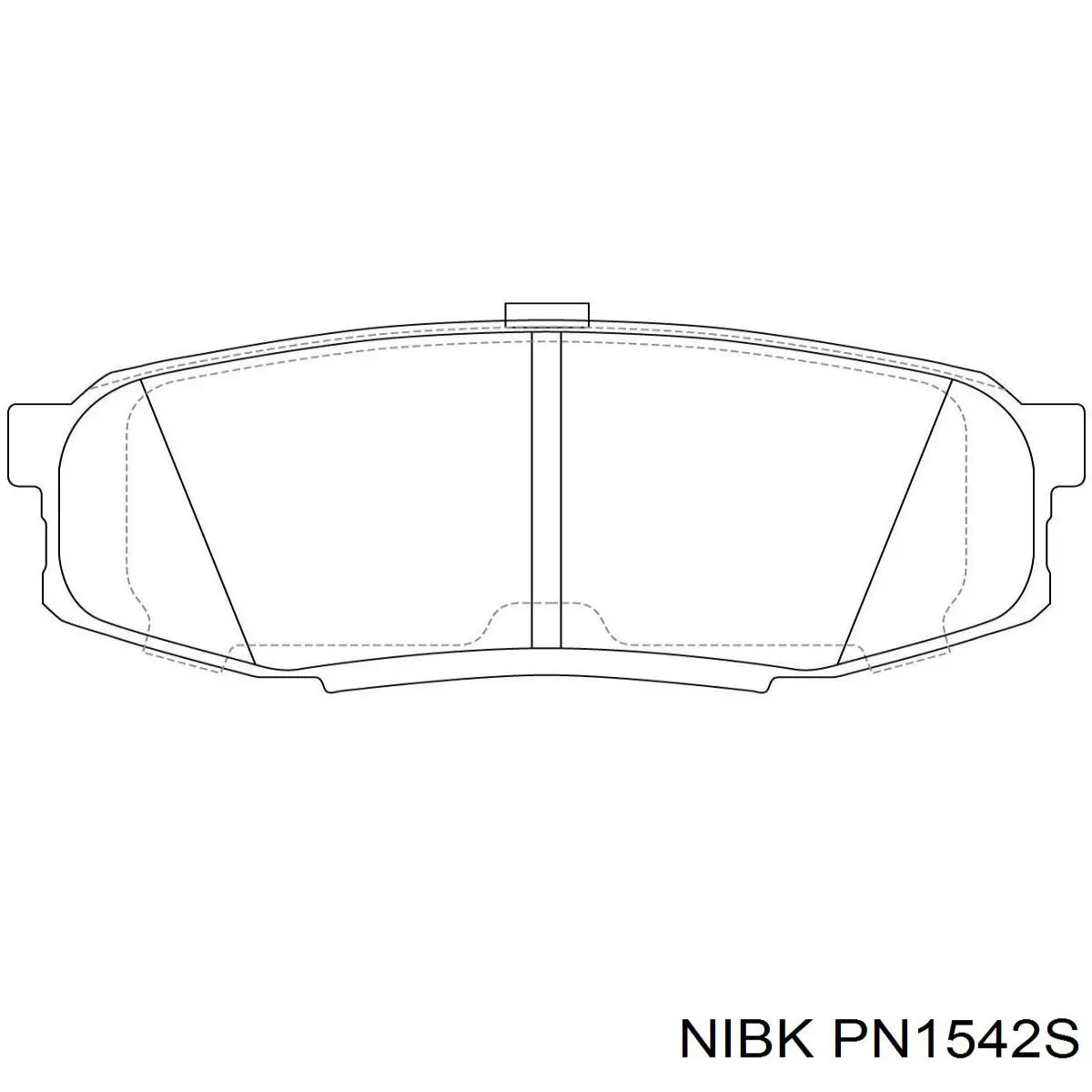 Задние тормозные колодки PN1542S Nibk