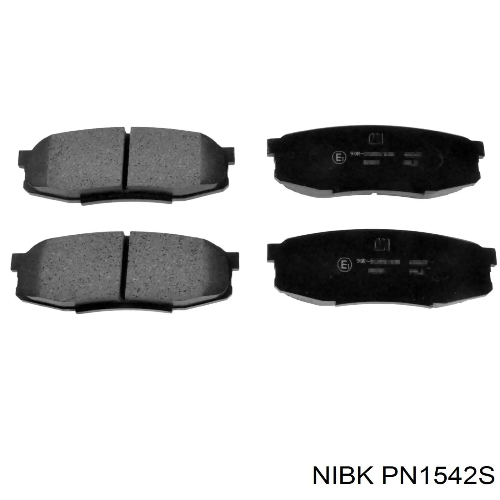 PN1542S Nibk Колодки тормозные дисковые комплект
