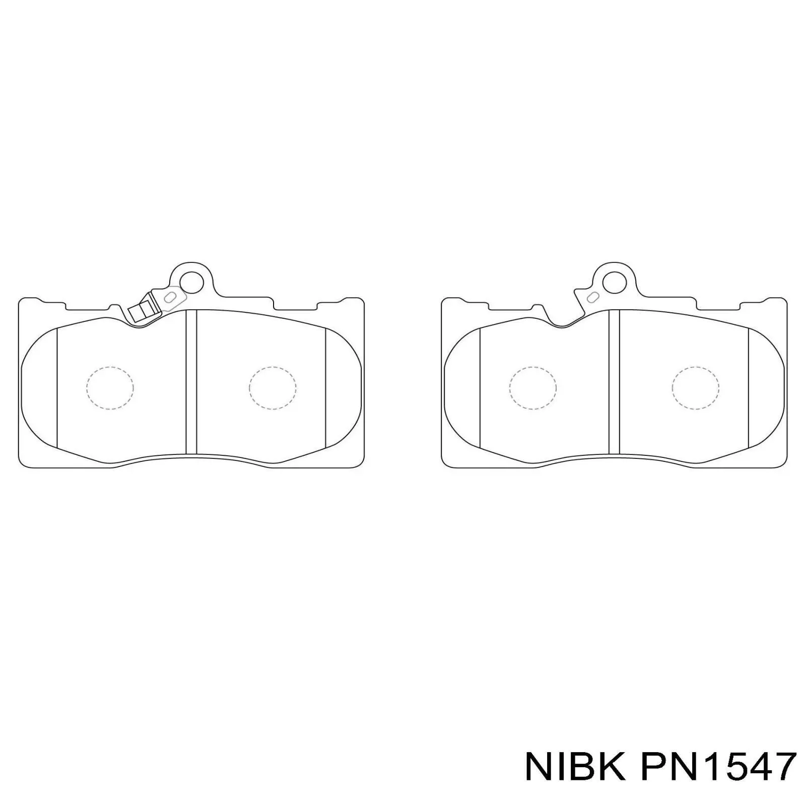 PN1547 Nibk Колодки передние
