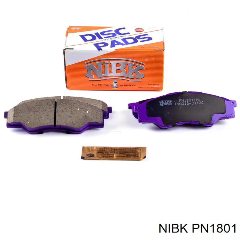 PN1801 Nibk колодки тормозные передние дисковые