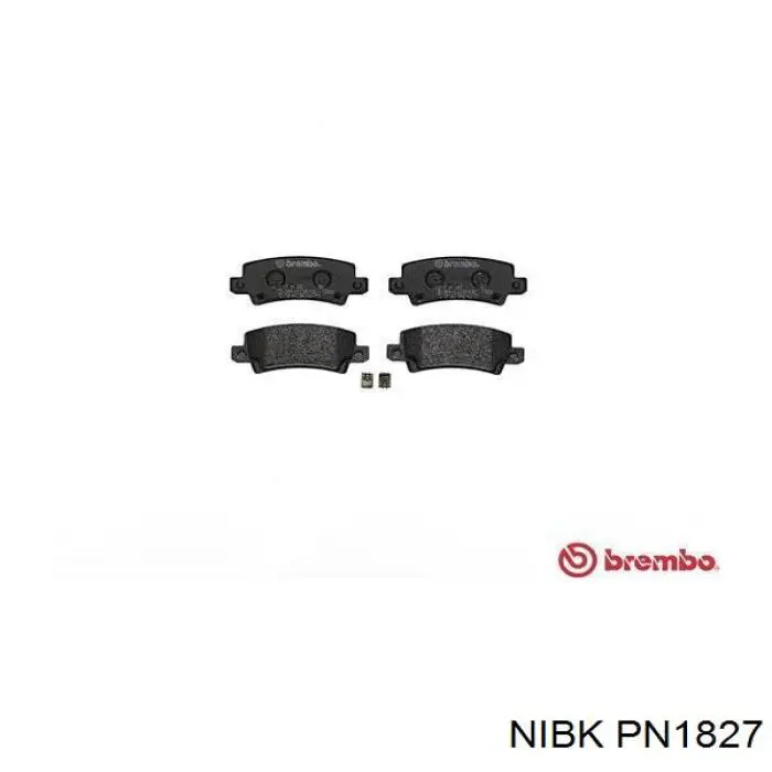 Задние тормозные колодки PN1827 Nibk