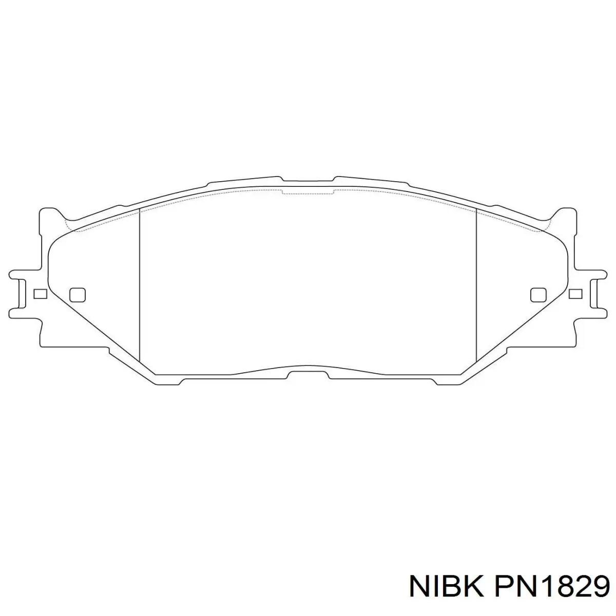 Купить PN1829 Nibk Колодки тормозные