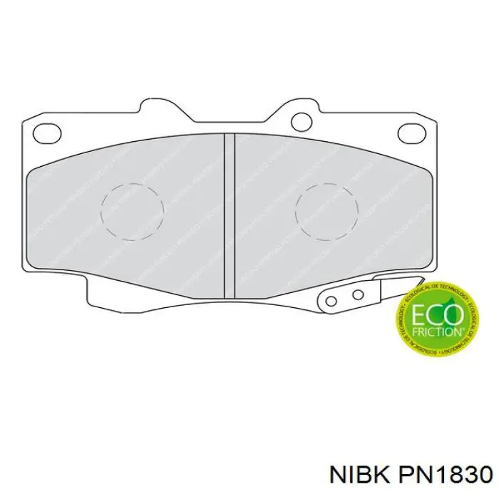 Купить PN1830 Nibk Колодки тормозные