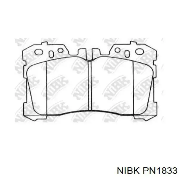 Колодки Nibk PN1833 цена, от 45.39 USD
