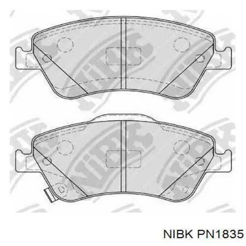 PN1835 Nibk Колодки тормозные дисковые комплект