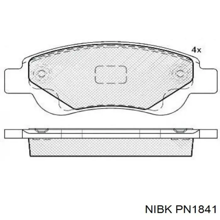 Колодки Nibk PN1841 цена, от 20.19 USD