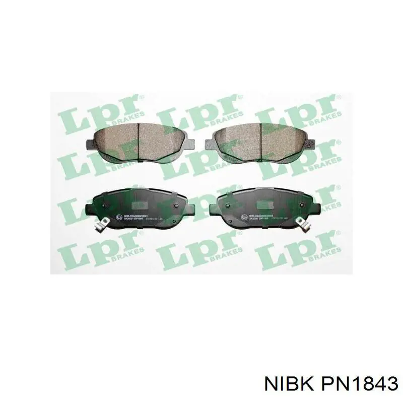 Купить PN1843 Nibk Колодки тормозные