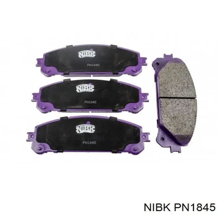 PN1845 Nibk колодки тормозные передние дисковые