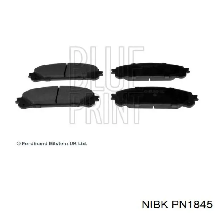 Колодки Nibk PN1845 цена, от 34.17 USD