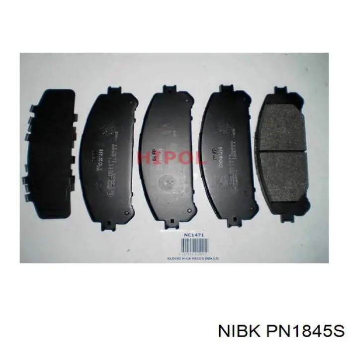 Колодки Nibk PN1845S цена, от 34.05 USD