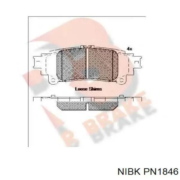 Колодки дисковые  Nibk PN1846 цена, от 23.50 USD
