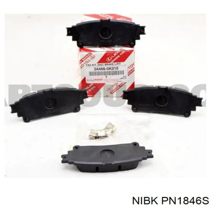 Колодки дисковые  Nibk PN1846S цена, от 23.36 USD