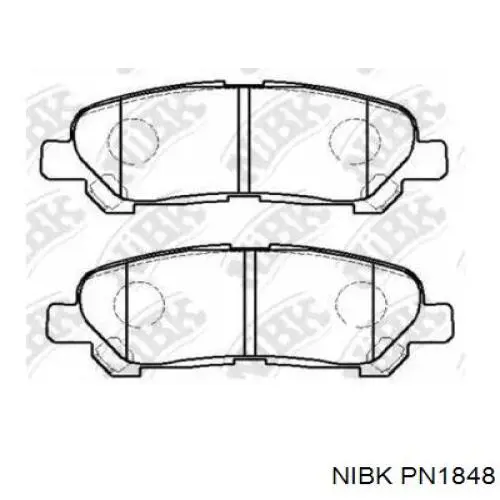 Колодки дисковые  Nibk PN1848 цена, от 29.58 USD