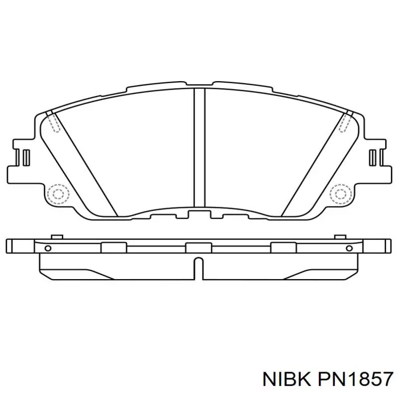 Колодки Nibk PN1857 цена, от 38.01 USD