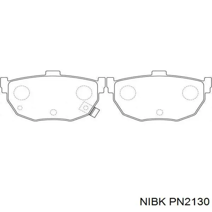 Задние тормозные колодки PN2130 Nibk