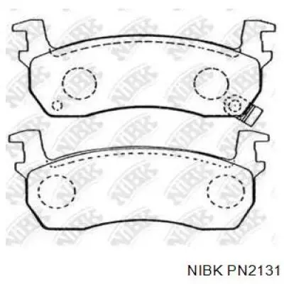 Передние тормозные колодки PN2131 Nibk