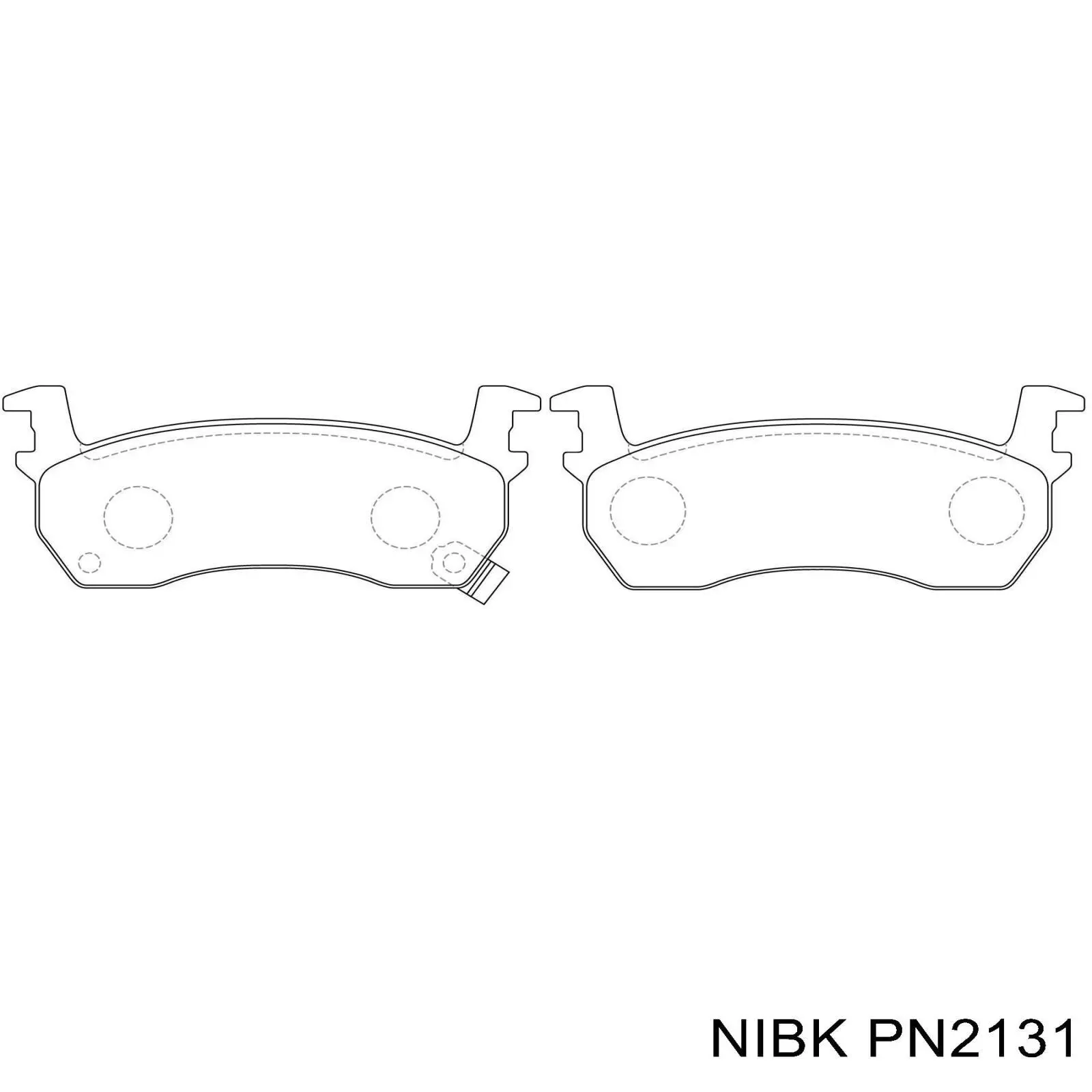 PN2131 Nibk Колодки передние