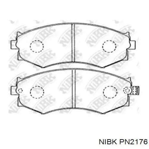 Колодки Nibk PN2176 цена, от 14.27 USD