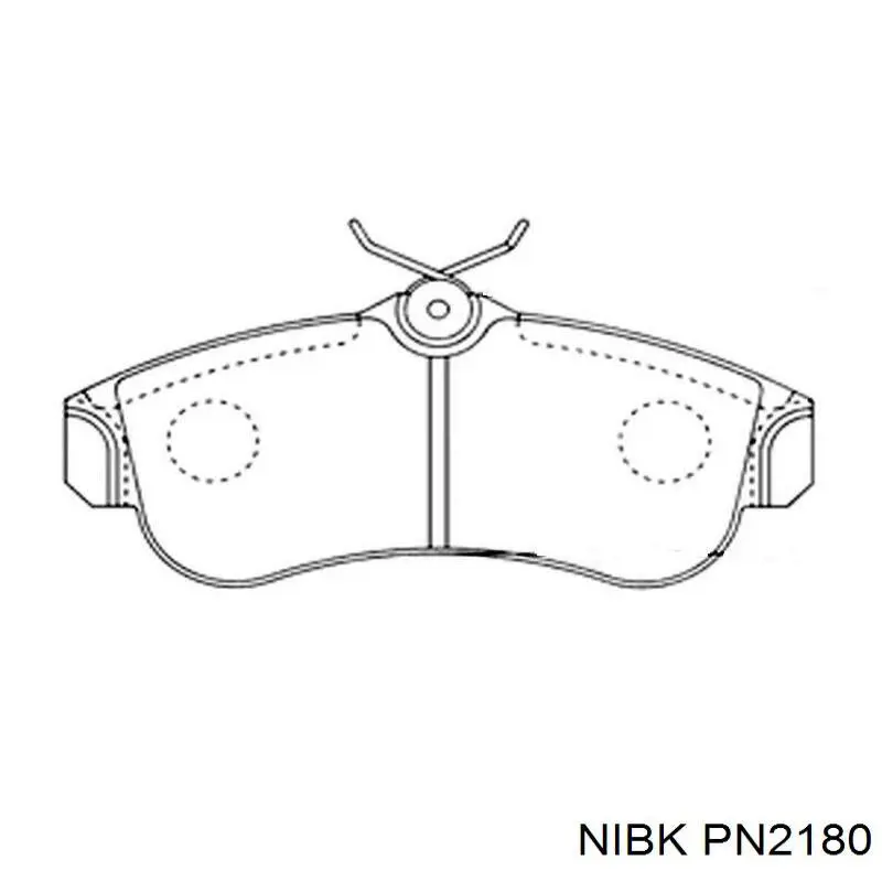 Купить PN2180 Nibk Колодки тормозные