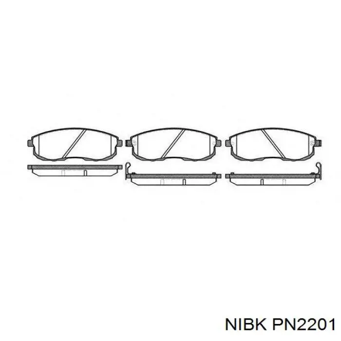 Колодки Nibk PN2201 цена, от 30.59 USD