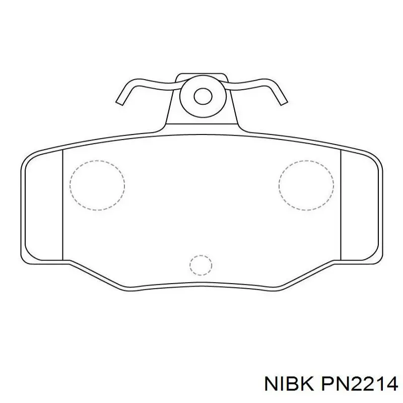 Задние тормозные колодки PN2214 Nibk