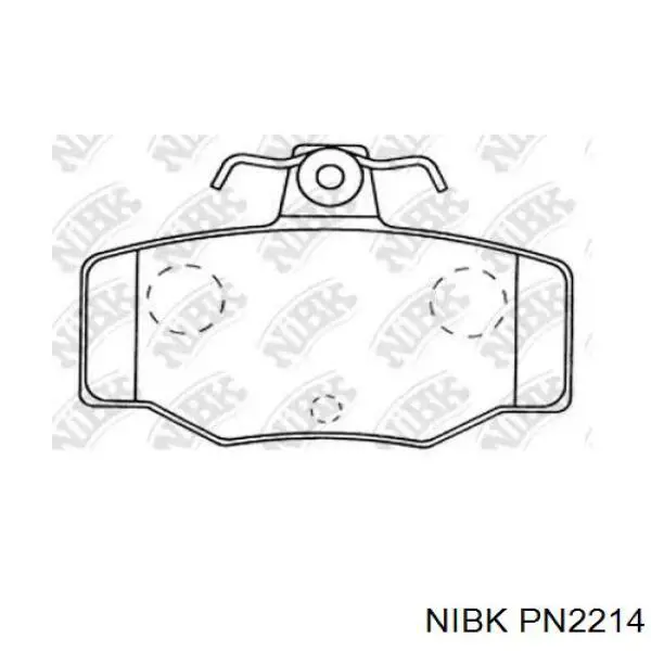 Колодки дисковые  Nibk PN2214 цена, от 14.82 USD