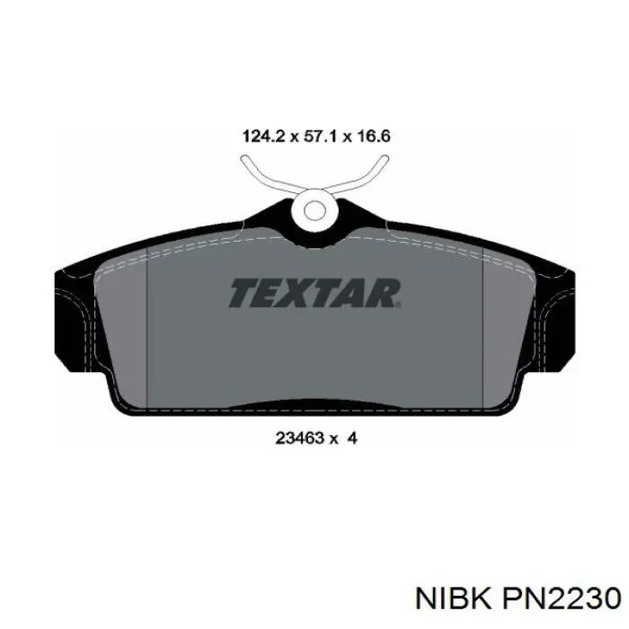 Купить PN2230 Nibk Колодки тормозные