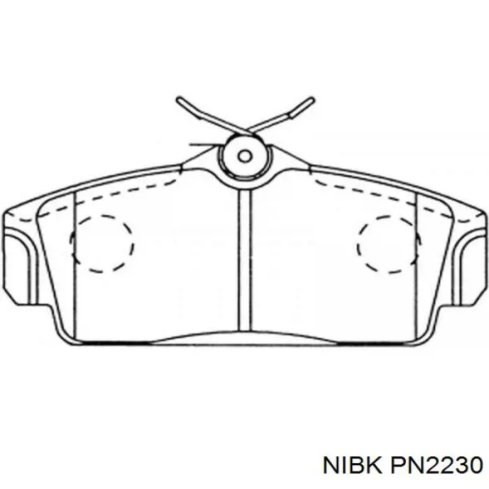 PN2230 Nibk Колодки передние