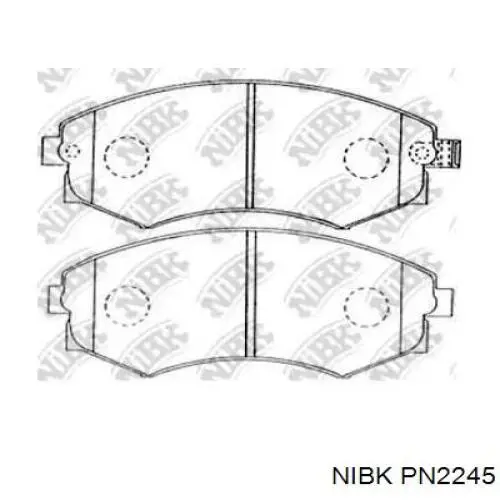Купить PN2245 Nibk Колодки тормозные
