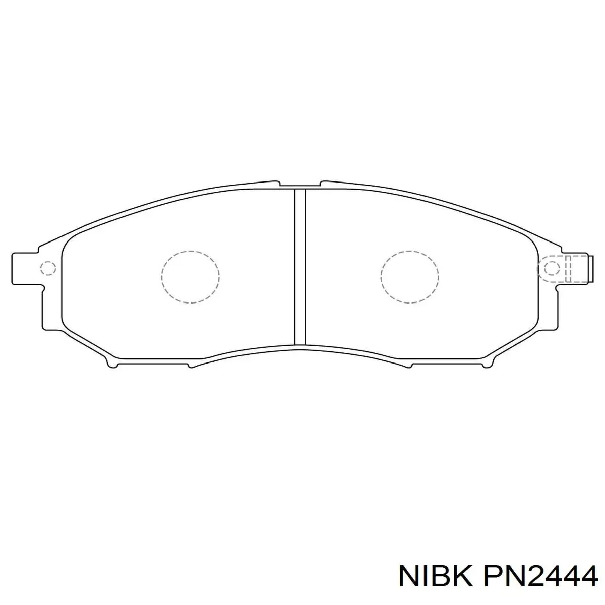 PN2444 Nibk Колодки передние