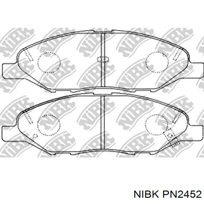 PN2452 Nibk Колодки передние