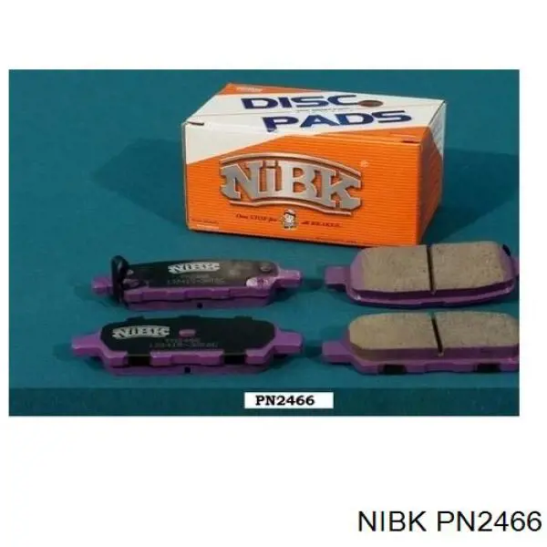 PN2466 Nibk Колодки тормозные дисковые комплект