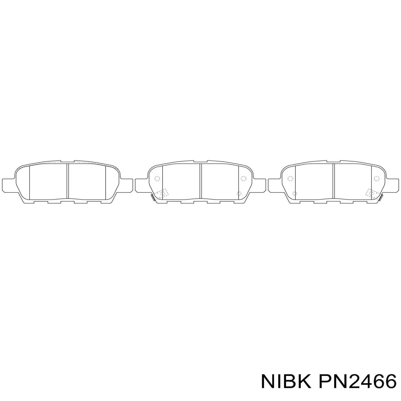 Колодки дисковые  Nibk PN2466 цена, от 24.01 USD