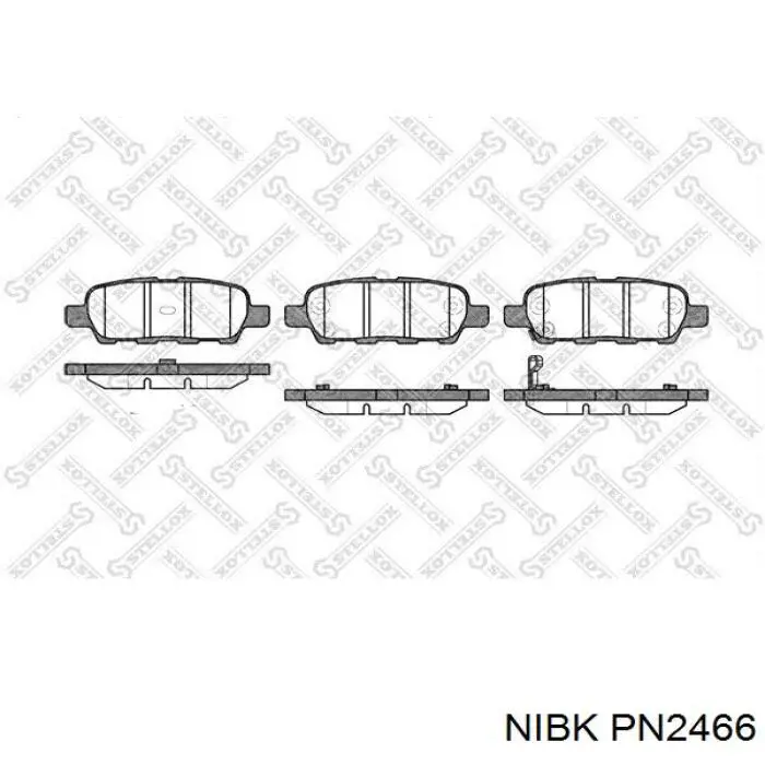 Pastillas de freno traseras PN2466 Nibk