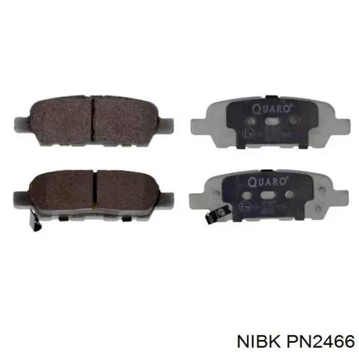 Купить PN2466 Nibk Колодки тормозные задние, дисковые