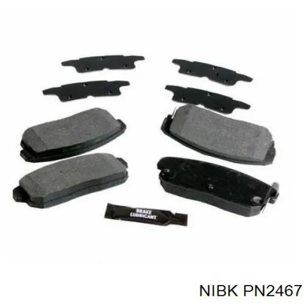 Купить PN2467 Nibk Колодки тормозные задние, дисковые