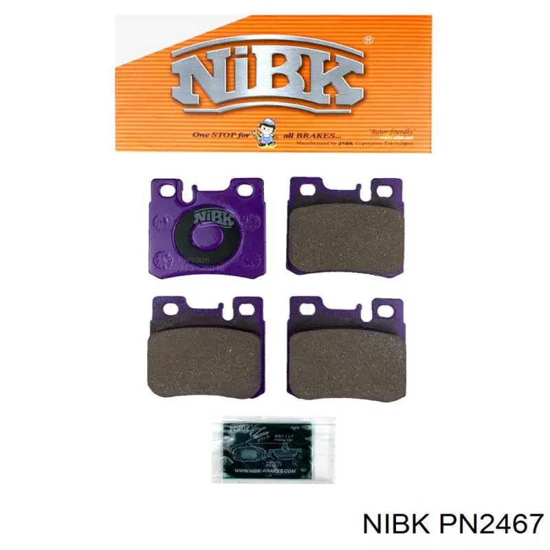 Колодки дисковые  Nibk PN2467 цена, от 14.03 USD