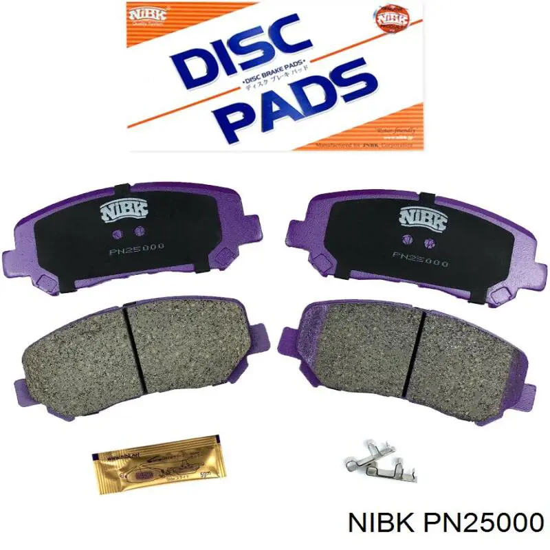 Передние тормозные колодки PN25000 Nibk