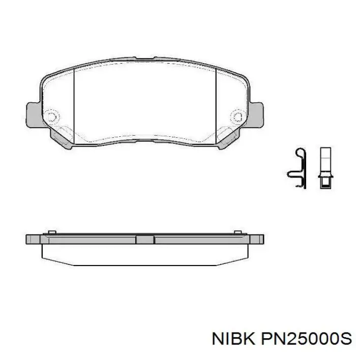 PN25000S Nibk Колодки передние