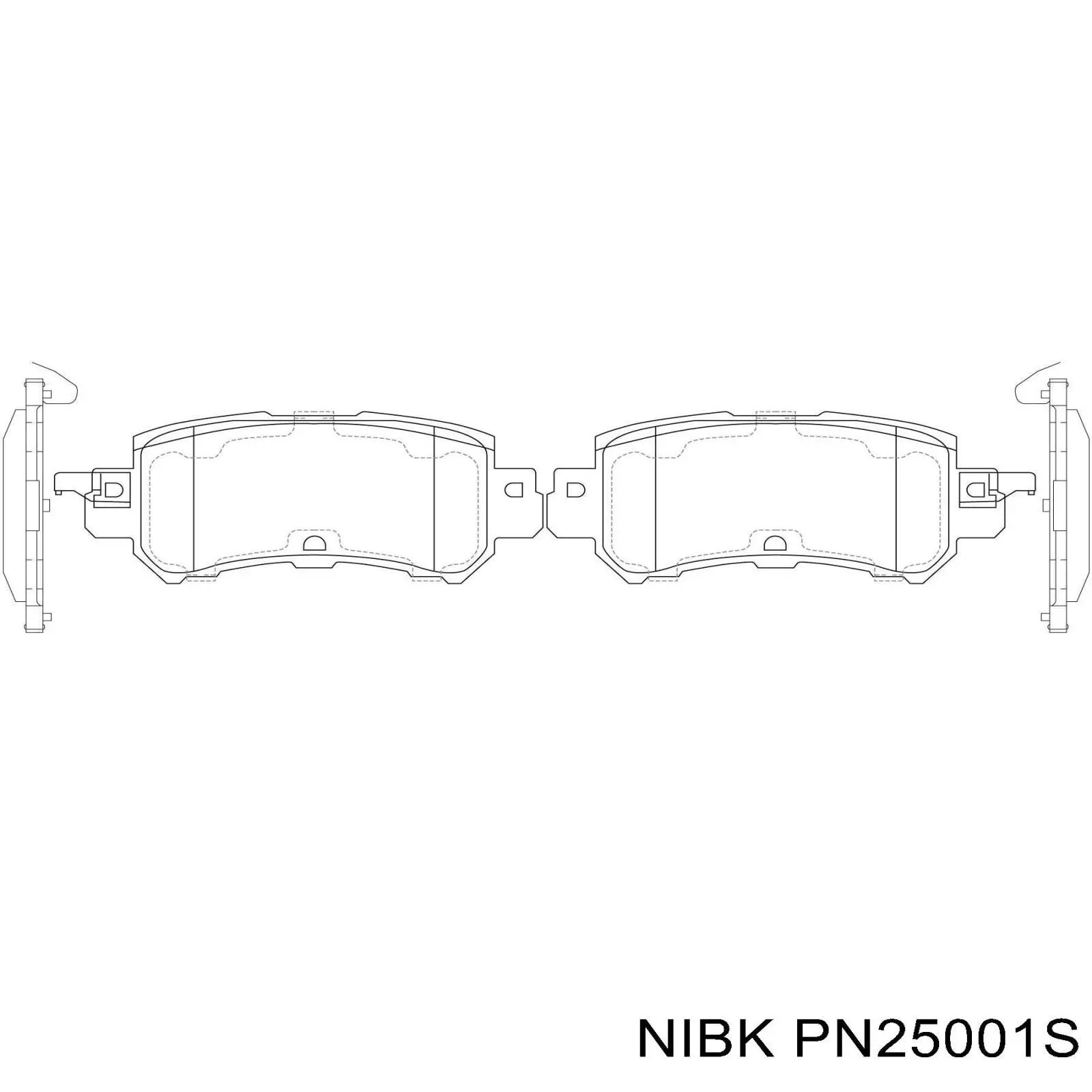 Колодки дисковые  Nibk PN25001S цена, от 19.62 USD