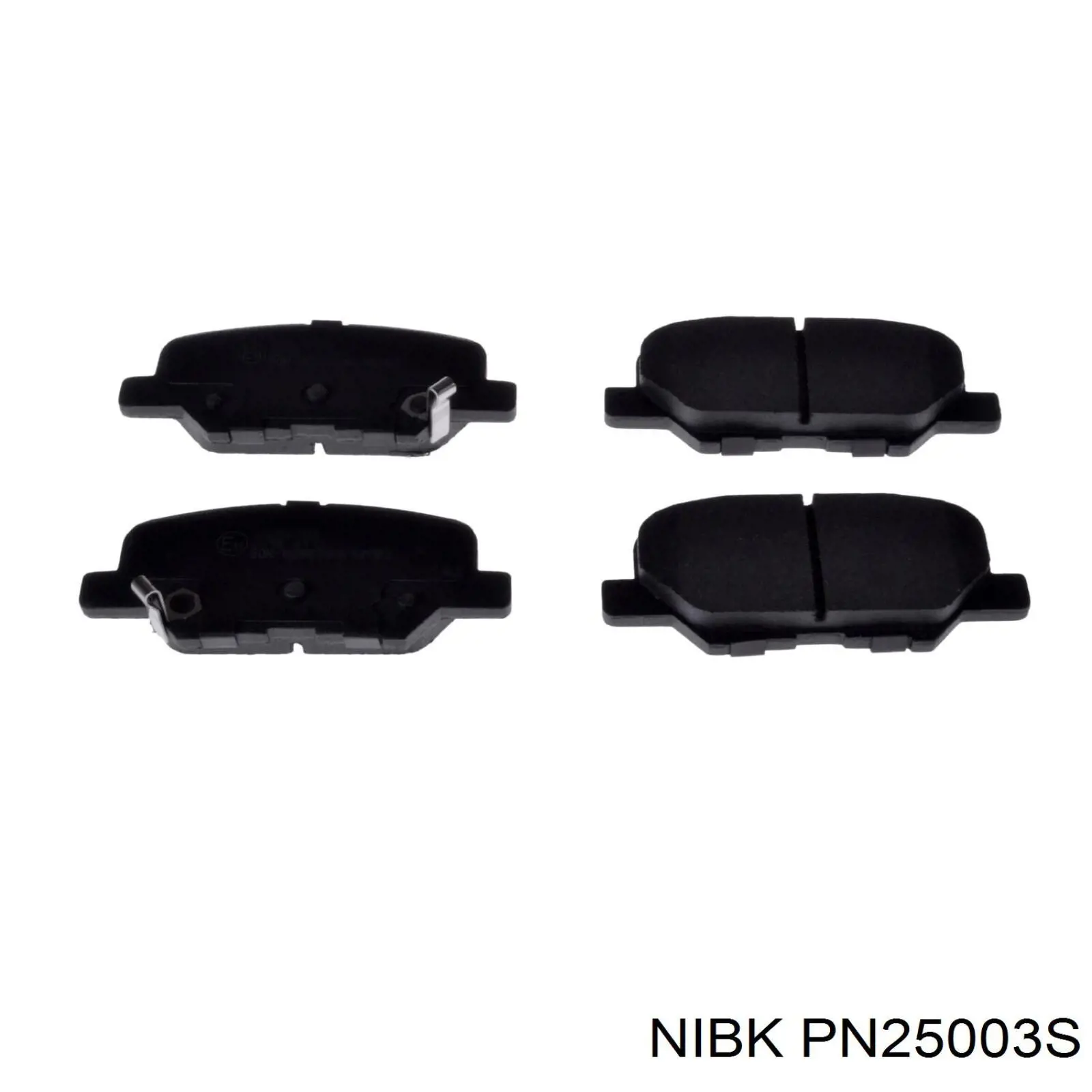 PN25003S Nibk Колодки тормозные дисковые комплект