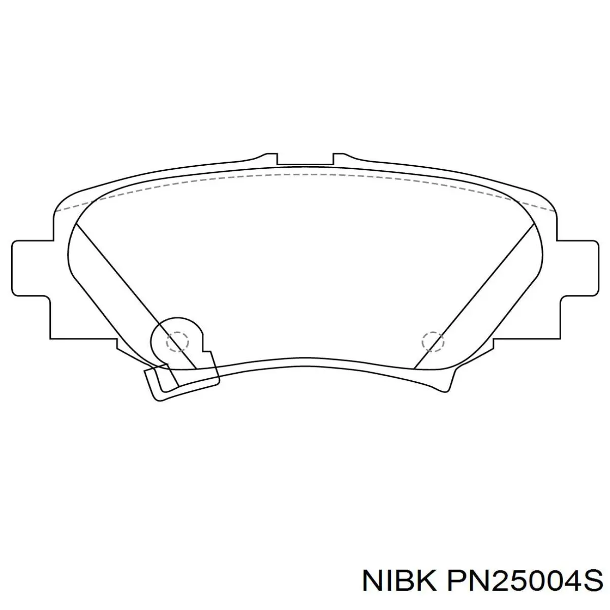 Купить PN25004S Nibk Колодки тормозные задние, дисковые