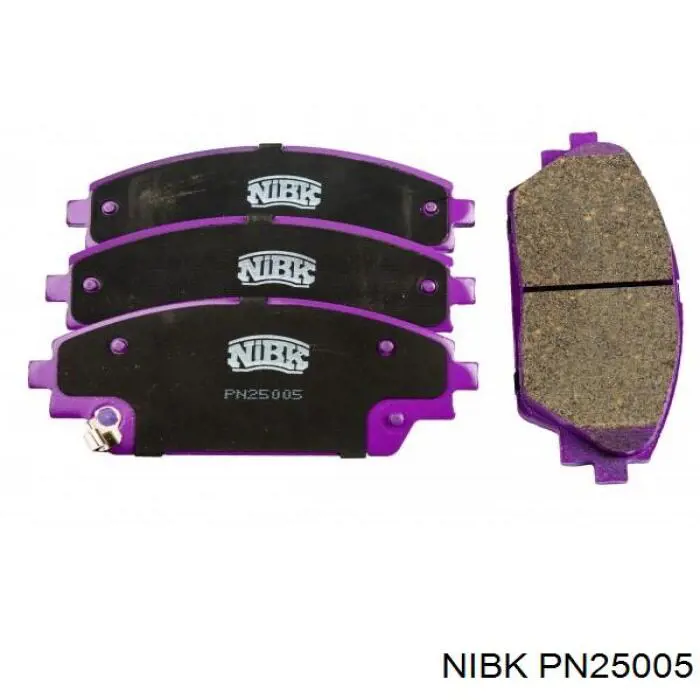 PN25005 Nibk колодки тормозные передние дисковые