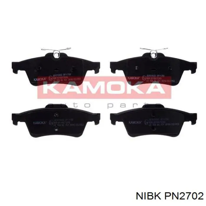 PN2702 Nibk Колодки тормозные дисковые комплект