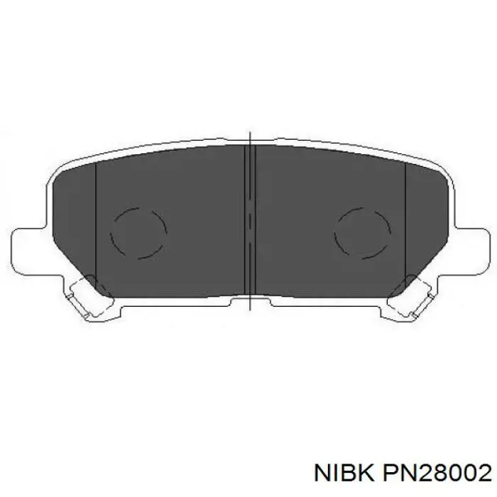 Pastillas de freno traseras PN28002 Nibk