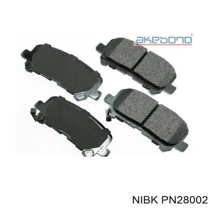 Купить PN28002 Nibk Колодки тормозные задние, дисковые