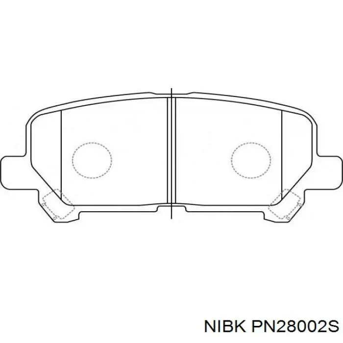 Колодки дисковые  Nibk PN28002S цена, от 23.90 USD