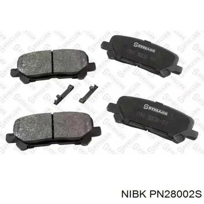 Купить PN28002S Nibk Колодки тормозные задние, дисковые