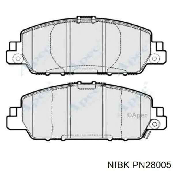 Тормозные колодки Nibk PN28005