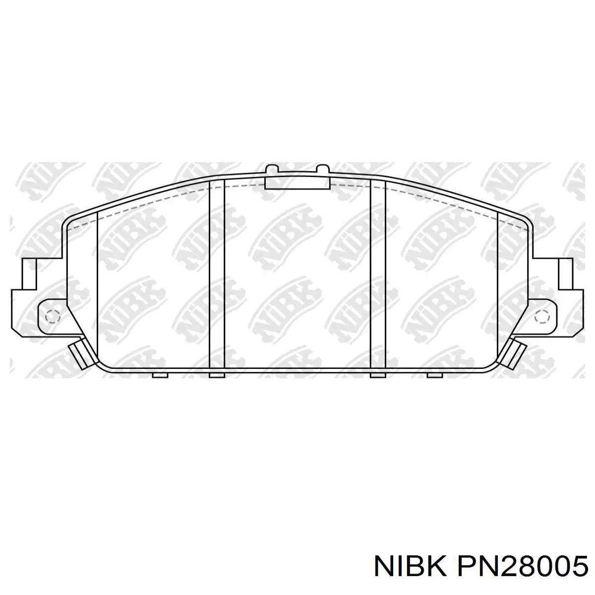 Передние тормозные колодки PN28005 Nibk